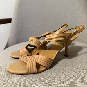 Nine West Brown Strappy Sandals Heels - Size 11